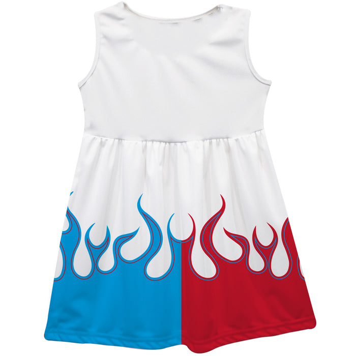 Connor Zilisch Vive La Fete NASCAR Car - Flames Tank Dress White