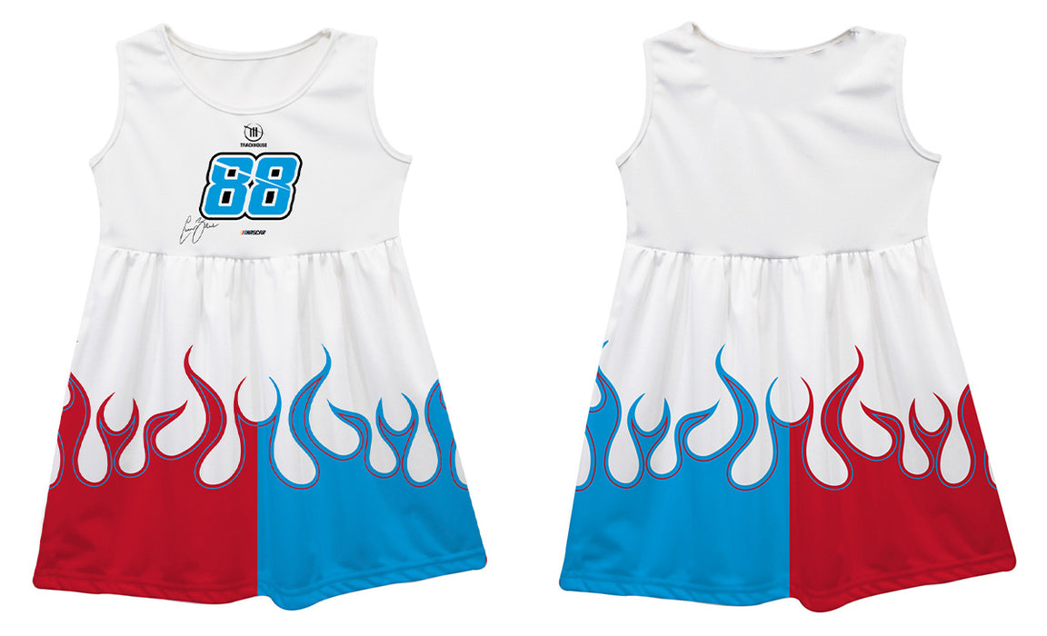 Connor Zilisch Vive La Fete NASCAR Car - Flames Tank Dress White