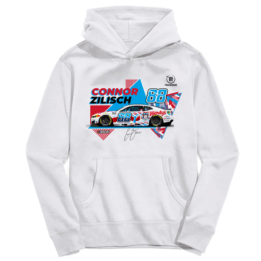 Connor Zilisch Nascar Youth Pullover Cotton Hoodie White