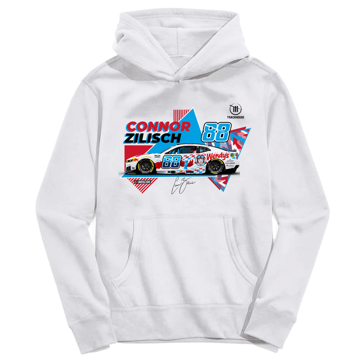 Connor Zilisch Nascar Youth Pullover Cotton Hoodie White