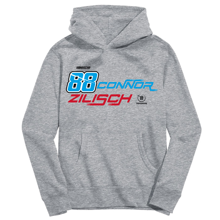 Connor Zilisch Nascar Youth Pullover Cotton Hoodie Gray