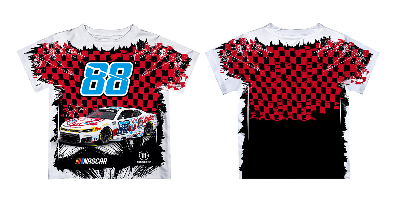 Connor Zilisch Vive La Fete NASCAR Checkered Racing Car T-Shirt White
