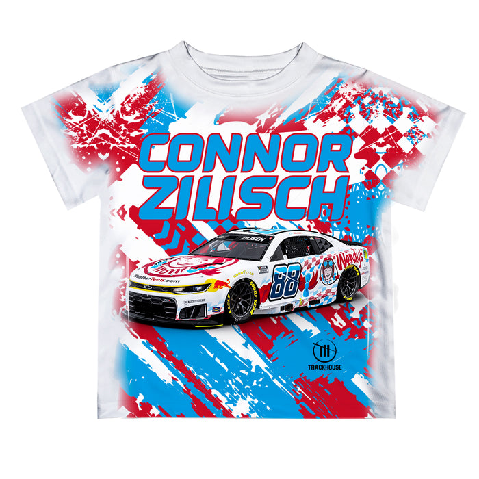 Connor Zilisch Vive La Fete NASCAR Abstract Kids T-Shirt White