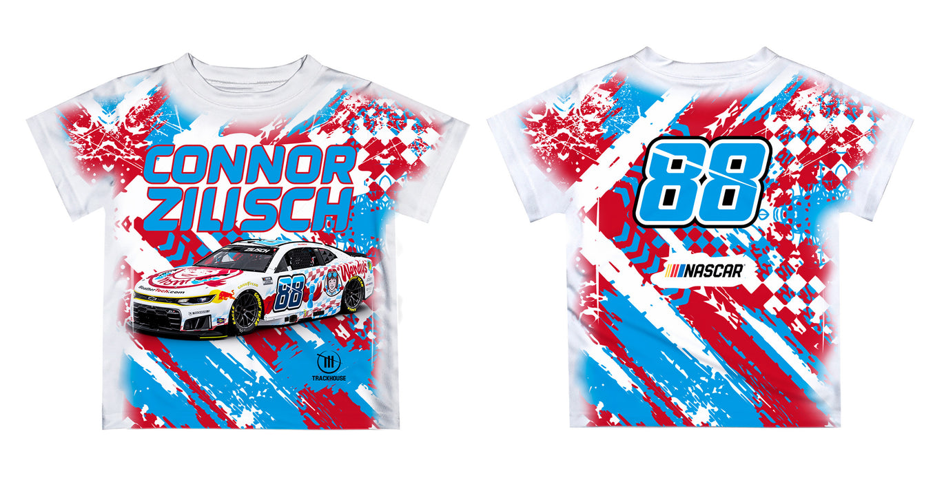 Connor Zilisch Vive La Fete NASCAR Abstract Kids T-Shirt White