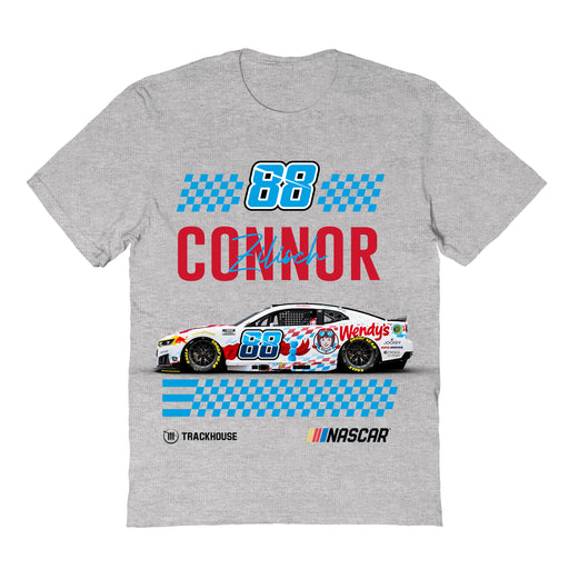 Connor Zilisch Vive La Fete NASCAR Name Grid Classic Cotton T-Shirt Gray