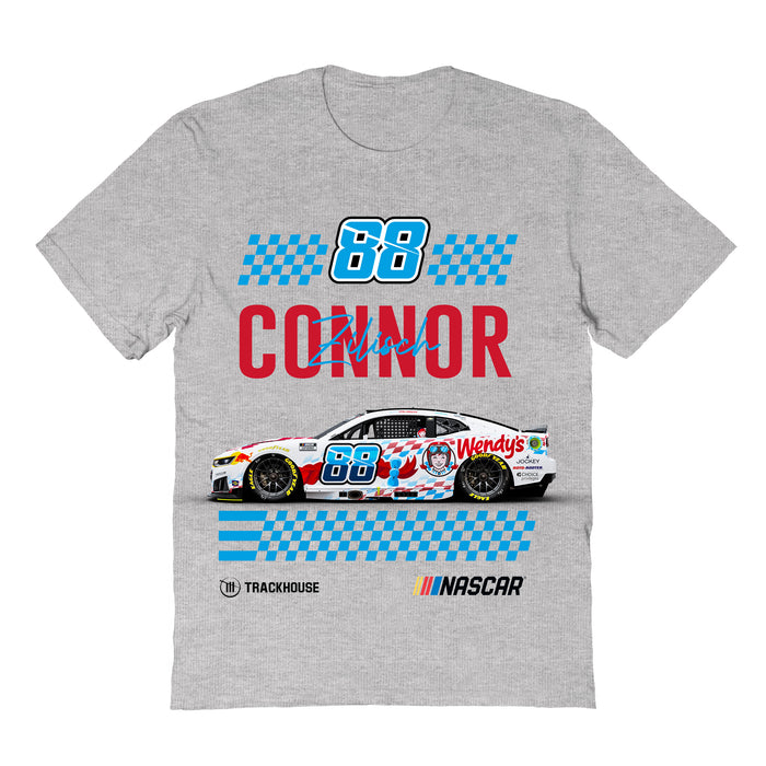 Connor Zilisch Vive La Fete NASCAR Name Grid Classic Cotton T-Shirt Gray