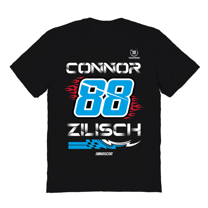 Connor Zilisch Vive La Fete NASCAR Fire number Cotton T-Shirt Black