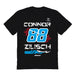 Connor Zilisch Vive La Fete NASCAR Fire number Cotton T-Shirt Black