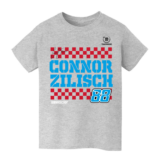 Connor Zilisch Vive La Fete NASCAR Grid Car Cotton T-Shirt Gray