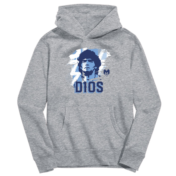 Maradona Grey Pullover Cotton Hoodie