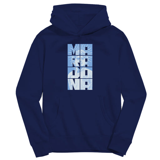 Maradona Navy Pullover Cotton Hoodie