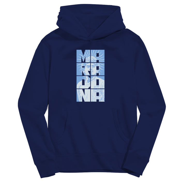 Maradona Navy Pullover Cotton Hoodie