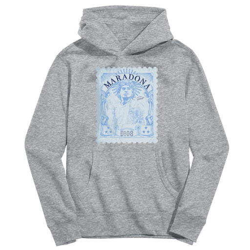 Maradona Grey Pullover Cotton Hoodie