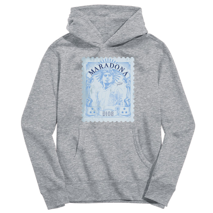 Maradona Grey Pullover Cotton Hoodie