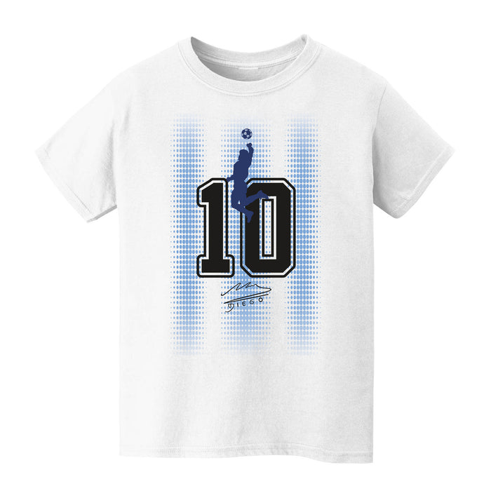 Maradona White Cotton T-Shirt