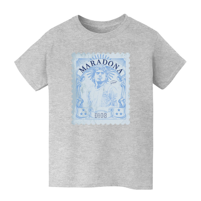 Maradona Grey Cotton T-Shirt