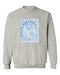 Maradona Grey Womens Cotton Crewneck Pullover Sweatshirt