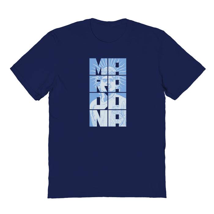 Maradona Navy Womens Cotton Tshirt