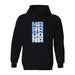 Maradona Black Cotton Fleece Long Sleeve Hoodie Men
