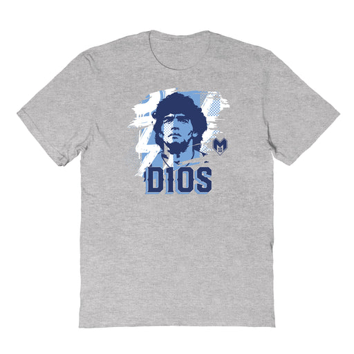 Maradona Grey Men Cotton Tshirt