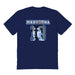 Maradona Navy Men Cotton Tshirt