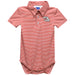Dale Earnhardt Sr. Vive La Fete Polo Pencil Stripe Bodysuit - Red