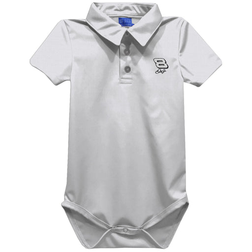 Dale Earnhardt Jr. Vive La Fete Solid Polo Bodysuit - White