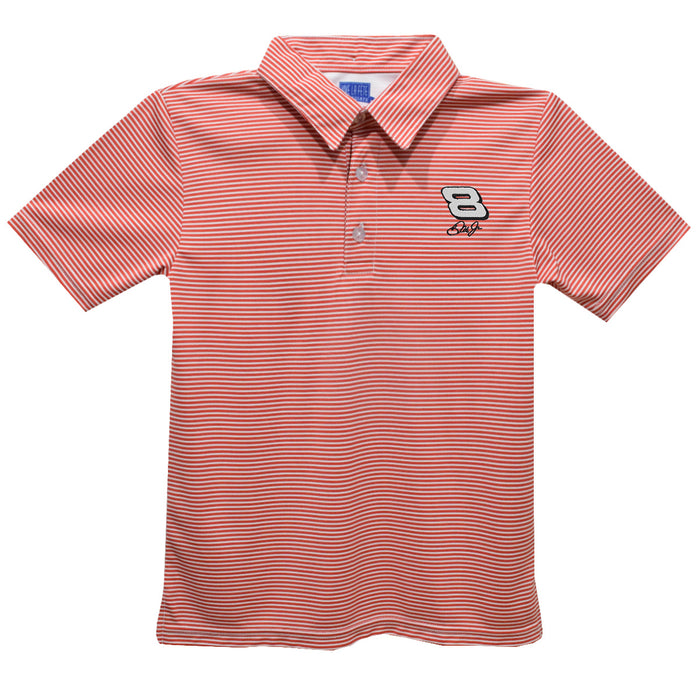 Dale Earnhardt Jr. Vive La Fete Pencil Stripe Polo - Red