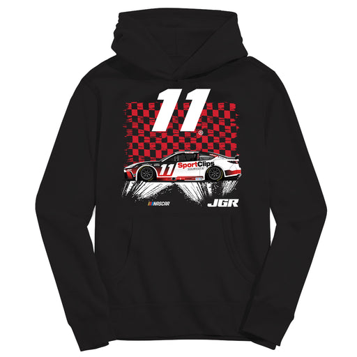 Denny Hamlin NASCAR Pullover Cotton Hoodie - Black