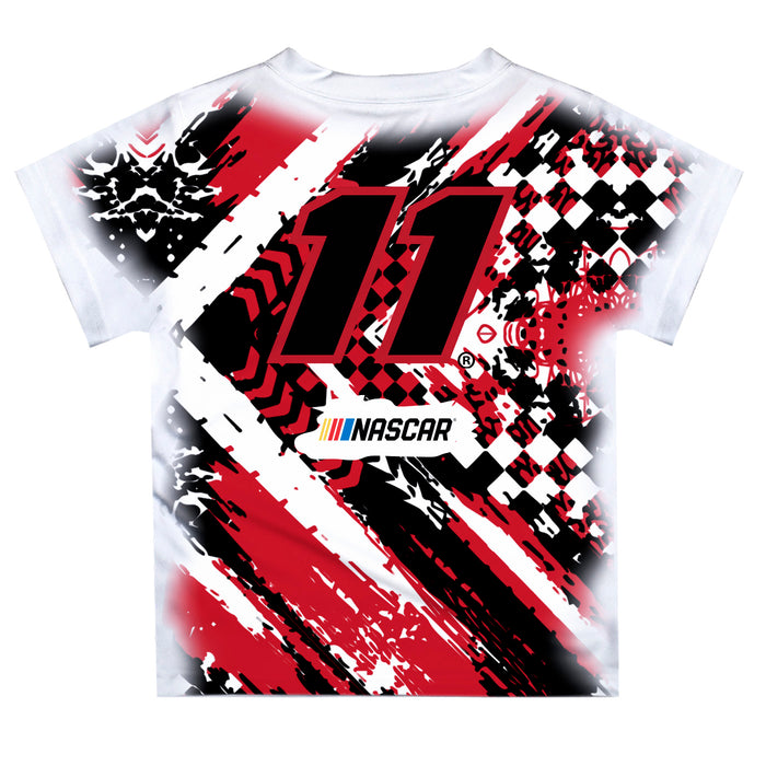 Denny Hamlin Vive La Fete NASCAR Abstract Kids T-Shirt - Red - Vive La Fête - Online Apparel Store