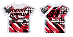 Denny Hamlin Vive La Fete NASCAR Abstract Kids T-Shirt - Red - Vive La Fête - Online Apparel Store