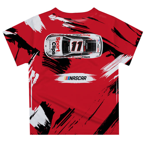 Denny Hamlin Vive La Fete NASCAR Paint Brush T-Shirt - Red - Vive La Fête - Online Apparel Store