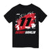 Denny Hamlin NASCAR Abstract Halftone Front Cotton T-Shir - Black