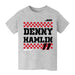 Denny Hamlin NASCAR Grid Car Cotton T-Shirt  - Grey