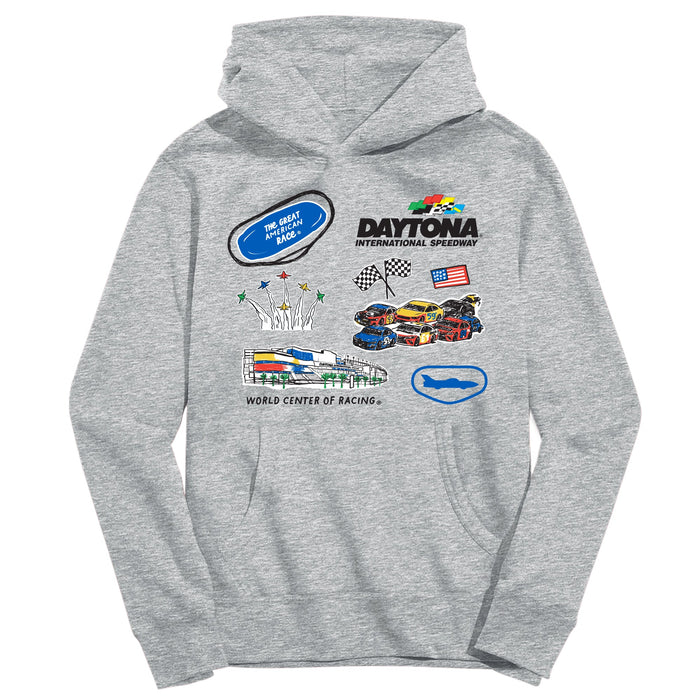 Daytona International Speedway NASCAR Youth Pullover Cotton Hoodie