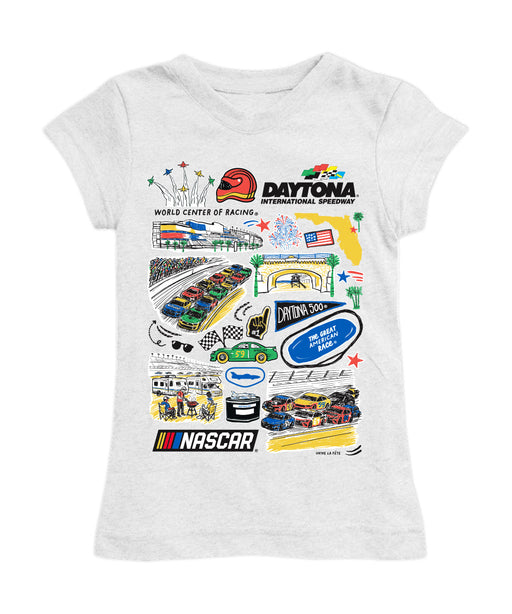 Daytona International Speedway NASCAR Girl´s Fitted Cotton T-shirt - Vive La Fête - Online Apparel Store