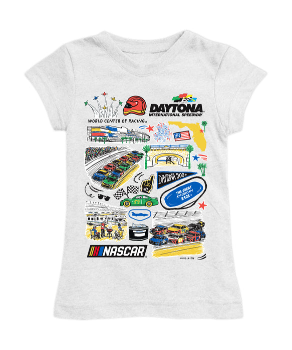 Daytona International Speedway NASCAR Girl´s Fitted Cotton T-shirt