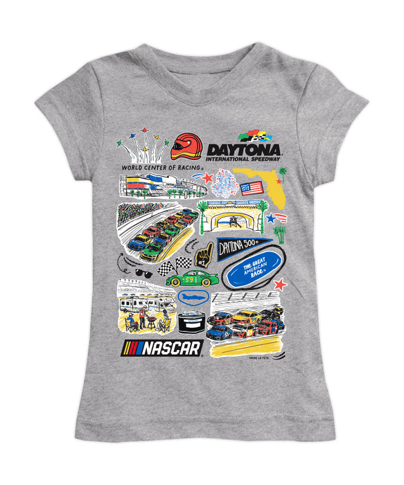 Daytona International Speedway NASCAR Girl´s Fitted Cotton T-shirt