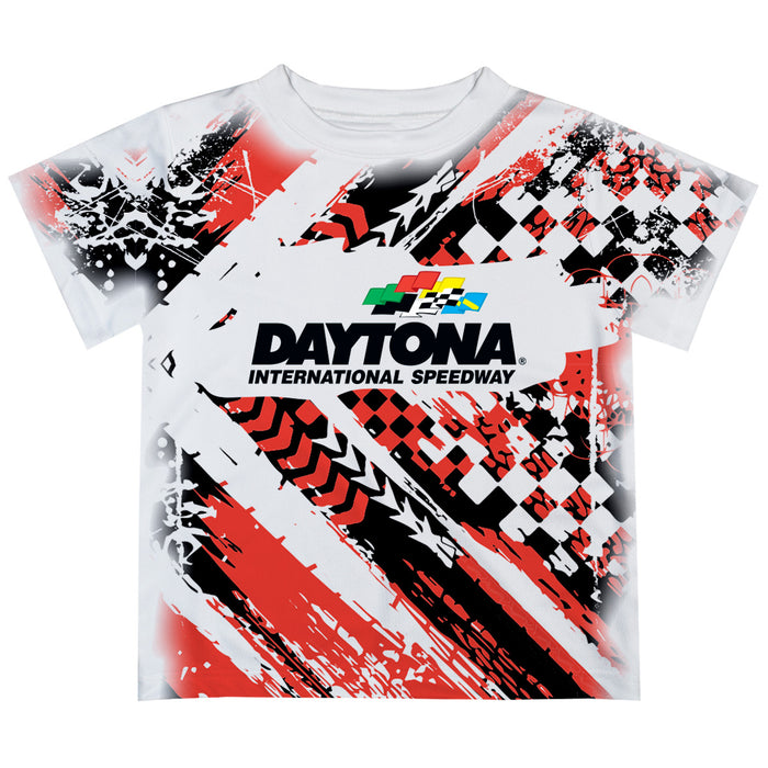 Daytona International Speedway NASCAR Abstract Kids T-Shirt Red