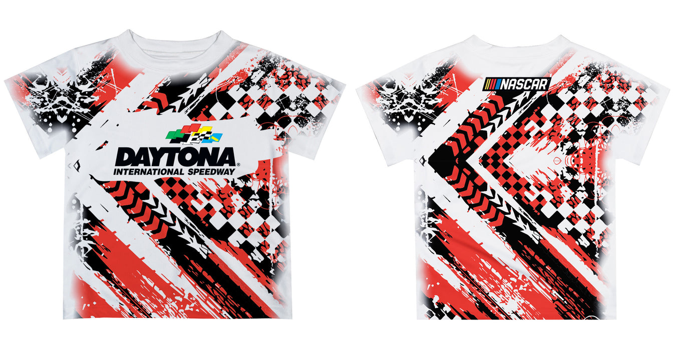 Daytona International Speedway NASCAR Abstract Kids T-Shirt Red