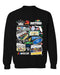 Dayton International Speedway NASCAR Womens Cotton Crewneck Pullover Sweatshirt Black