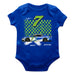 Daniel Suarez Cotton Short Sleeve Bodysuit Royal