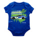 Daniel Suarez Cotton Short Sleeve Bodysuit Royal