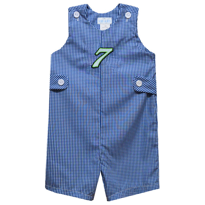 Daniel Suarez Vive La Fete Gingham Jon Jon Romper - Green