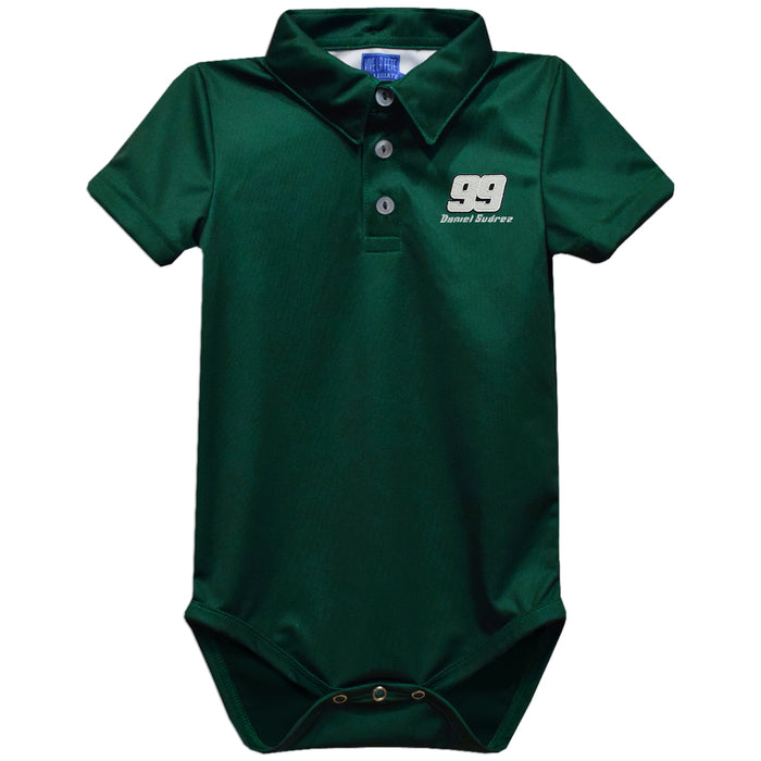 Daniel Suarez Vive La Fete Solid Polo Bodysuit - Green