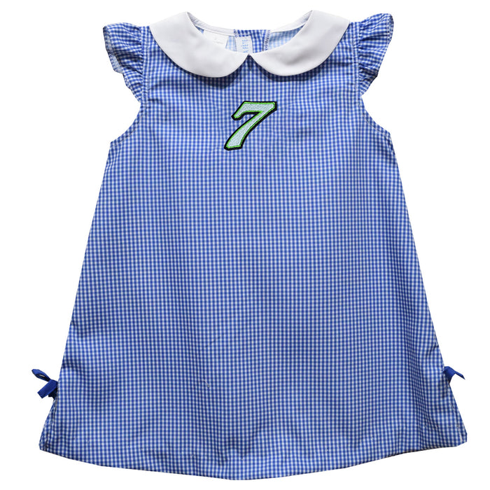 Daniel Suarez Vive La Fete Gingham A-Line Dress - Green