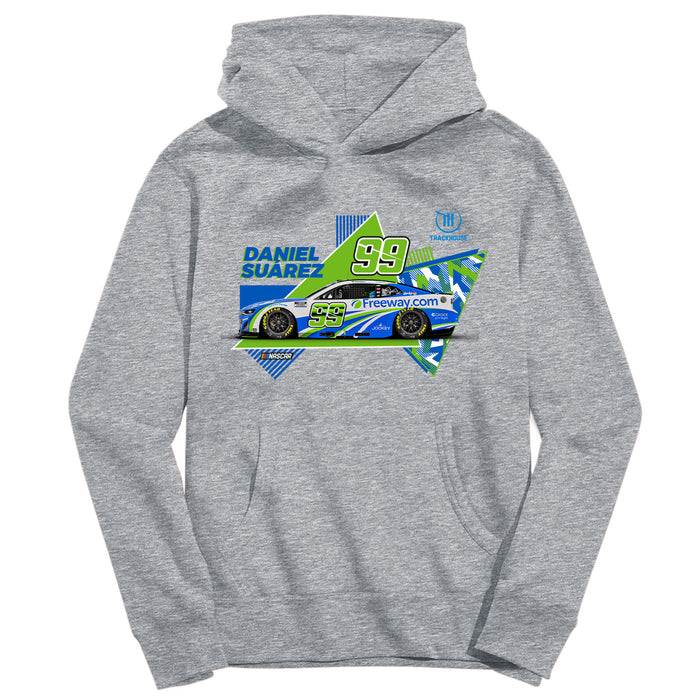 Daniel Suarez  NASCAR Pullover Hoodie - Grey