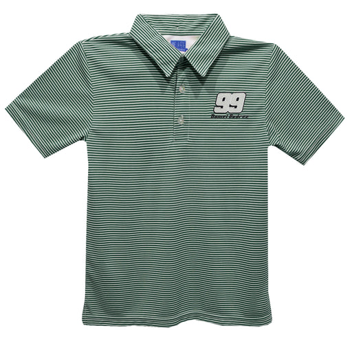 Daniel Suarez Vive La Fete Pencil Stripe Polo - Green