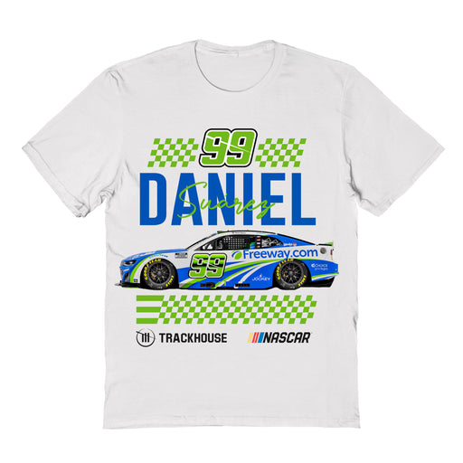 Daniel Suarez Vive La Fete Racing Car T-Shirt - White