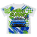 Daniel Suarez Vive La Fete Paint Brush Racing Car T-Shirt- White